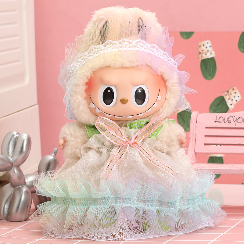 Labubu Sweet Cotton Candy Rainbow Outfit-0